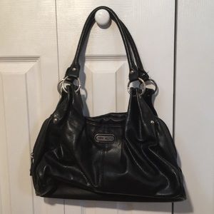Nine West Black Leather-like Shoulder Bag Purse